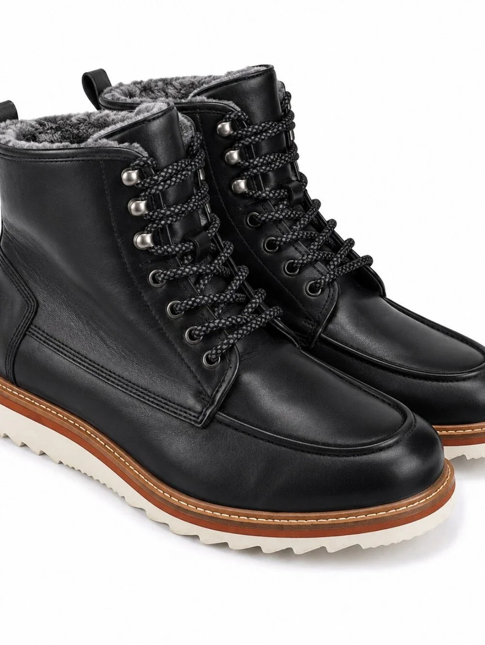 Vintage Foundry Co Jimara Black Leather Moc Toe Boots 10.5 NWOT City Boy Indie